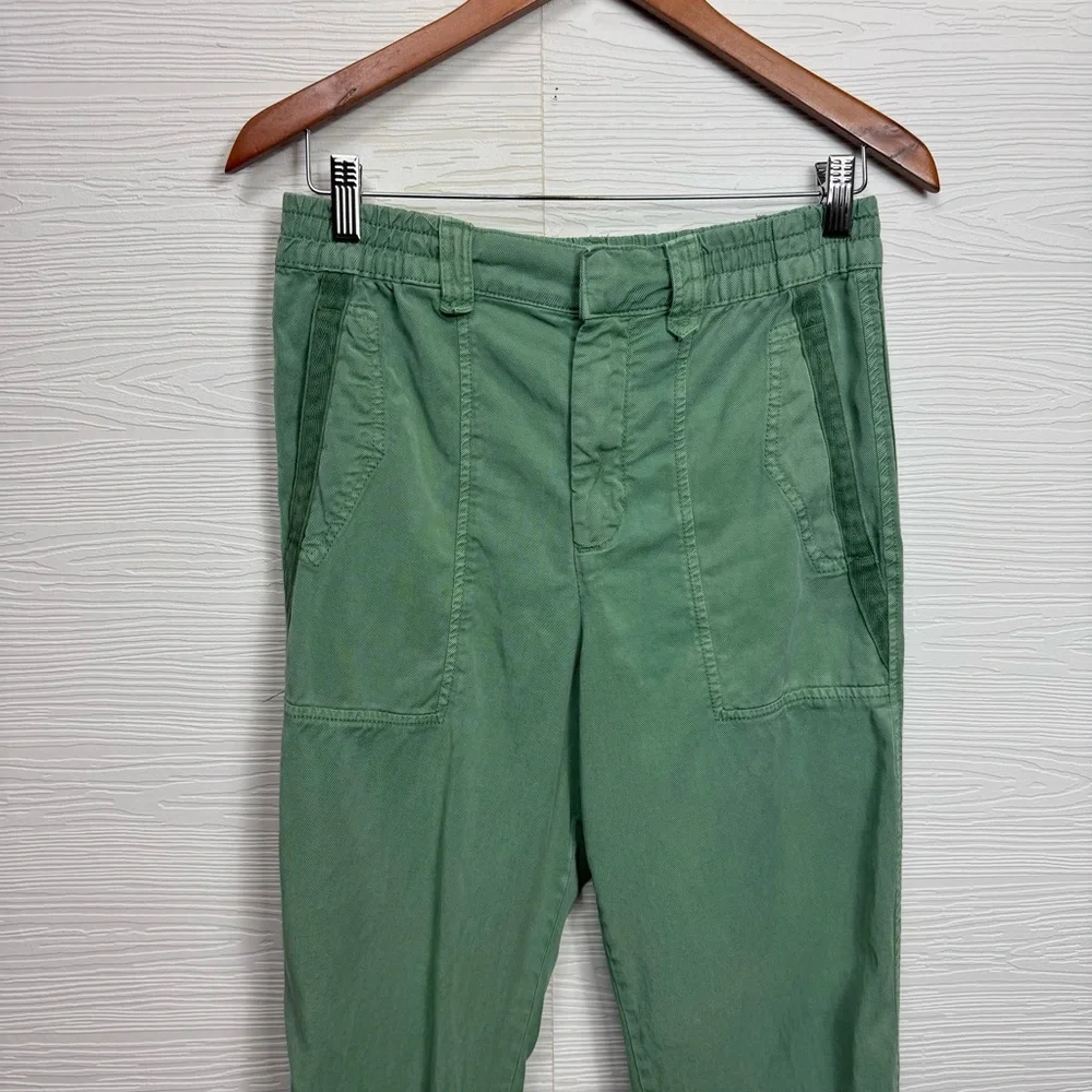 Zara‎ Joggers Pull On Pants Lyocell Linen Blend Casual Elastic High Waist Small